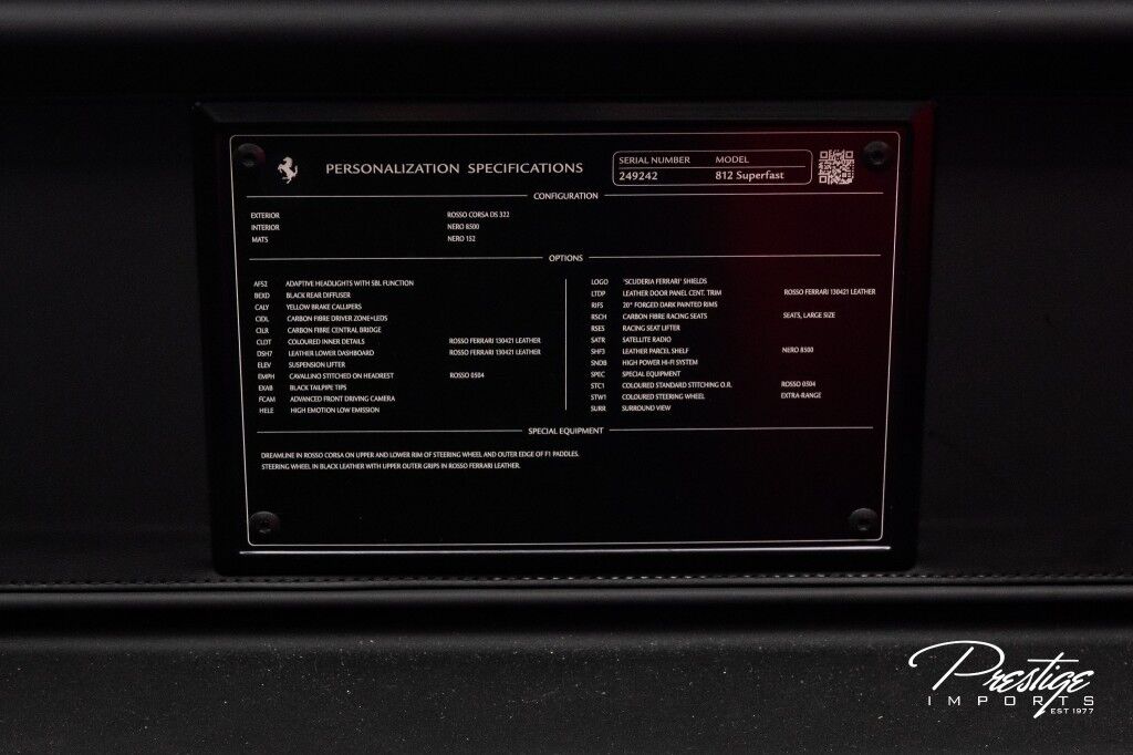 2020 Ferrari 812 Superfast North Miami Beach FL