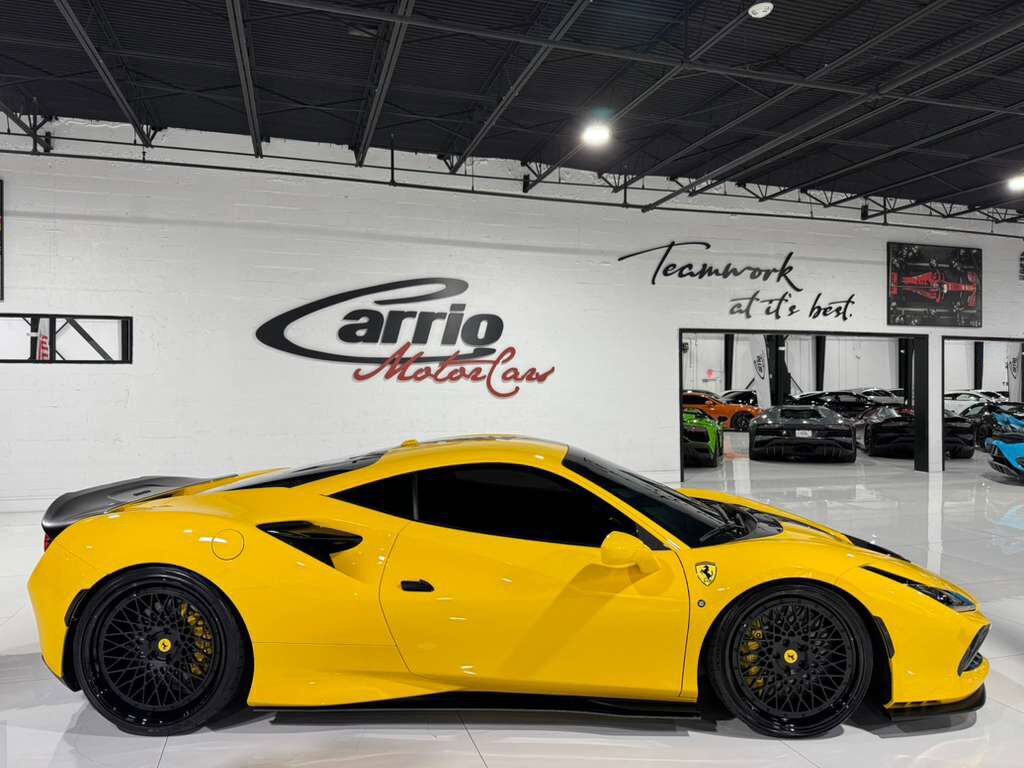 2020 Ferrari F8 Tributo Giallo Modena paint, front lifter, Daytona seats w/lifter, passenger display & MUCH MORE!! Fort Lauderdale FL