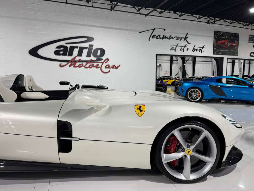 2020 Ferrari Monza SP2 DELIVERY MILE TAILOR MADE CAR! Bianco Italia paint,Poltrona Frau interior,GT1 racing seats & MORE!!! Fort Lauderdale FL