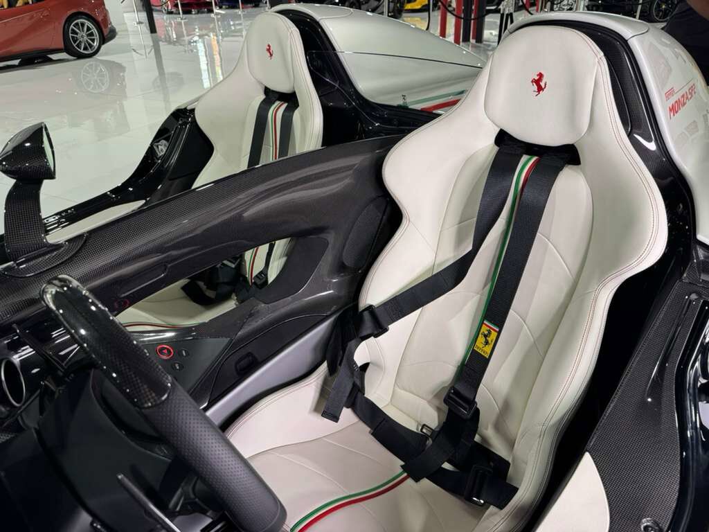 2020 Ferrari Monza SP2 DELIVERY MILE TAILOR MADE CAR! Bianco Italia paint,Poltrona Frau interior,GT1 racing seats & MORE!!! Fort Lauderdale FL