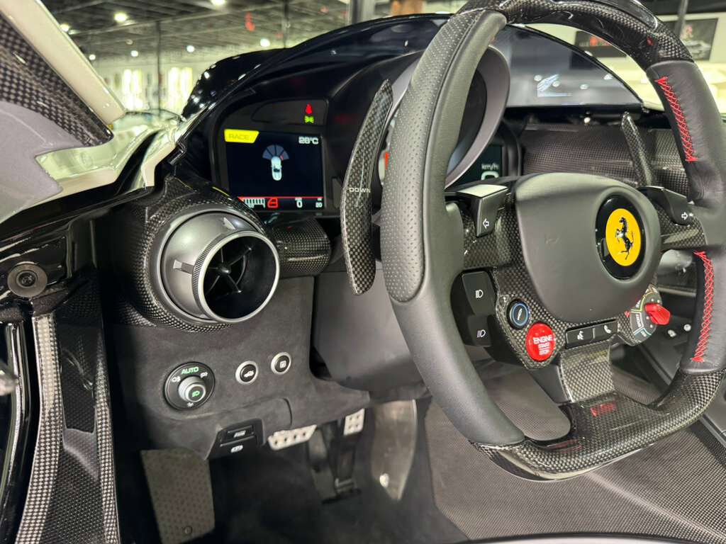 2020 Ferrari Monza SP2 DELIVERY MILE TAILOR MADE CAR! Bianco Italia paint,Poltrona Frau interior,GT1 racing seats & MORE!!! Fort Lauderdale FL