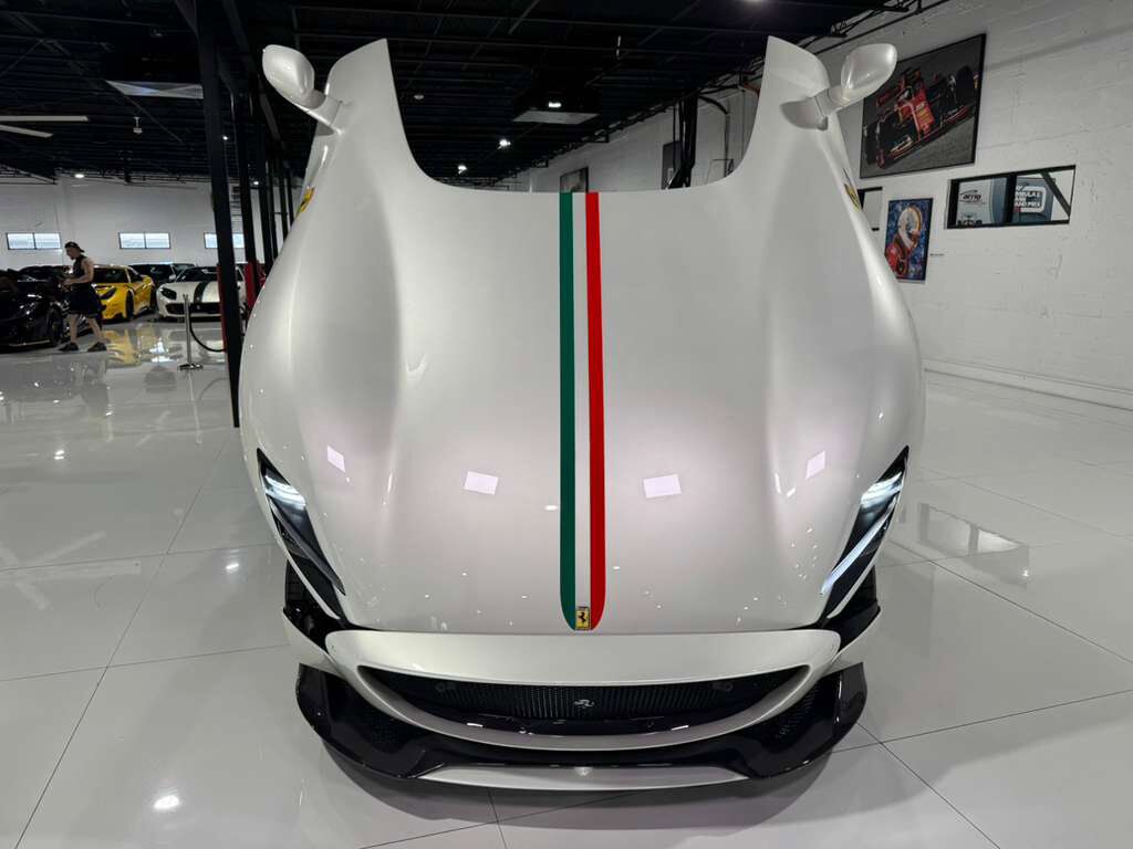 2020 Ferrari Monza SP2 DELIVERY MILE TAILOR MADE CAR! Bianco Italia paint,Poltrona Frau interior,GT1 racing seats & MORE!!! Fort Lauderdale FL