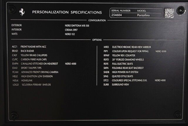 2020 Ferrari Portofino *ONLY 6300 MILES* *OVER $52,000 IN OPTIONS* *BLACK ON CREMA* San Diego CA