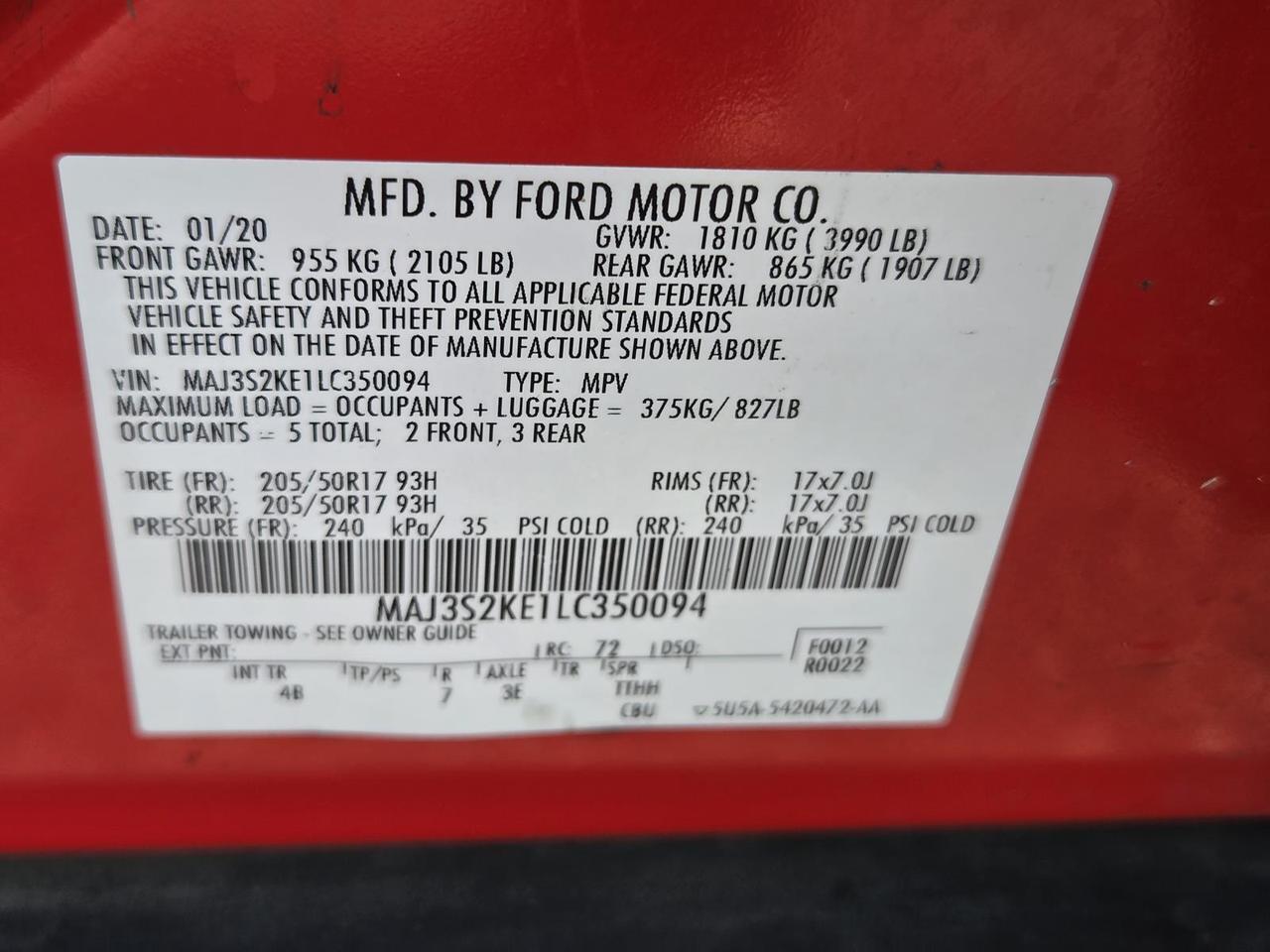 2020 Ford EcoSport Titanium FWD Beeville TX