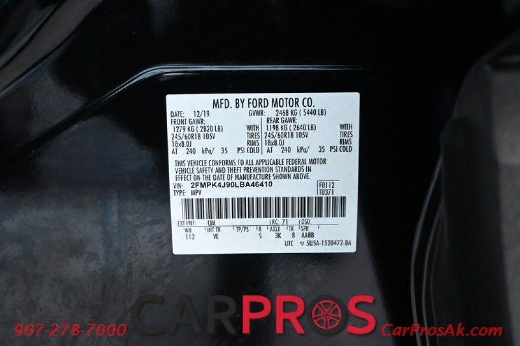 2020 Ford Edge SEL - All Wheel Drive - Power & Heated Front Seats - Backup Camera - Blind Spot/Lane Keeping Assist - Power Windows & Door Locks - Keyless Entry / Start Anchorage AK