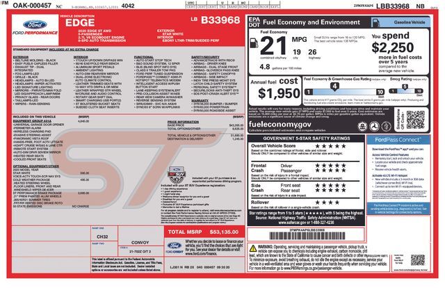 2020 Ford Edge ST Raleigh NC