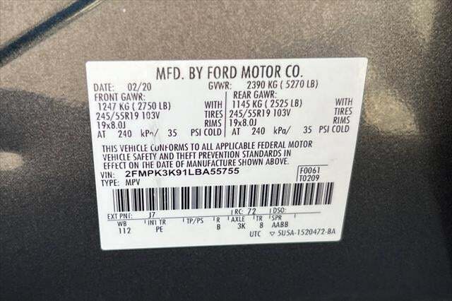 2020 Ford Edge Titanium Roseville CA