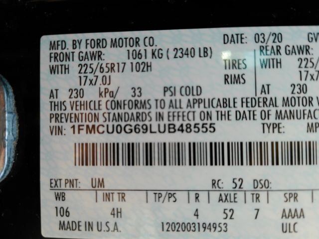 2020 Ford Escape SE Plano TX