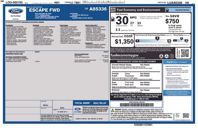 2020 Ford Escape SE Raleigh NC