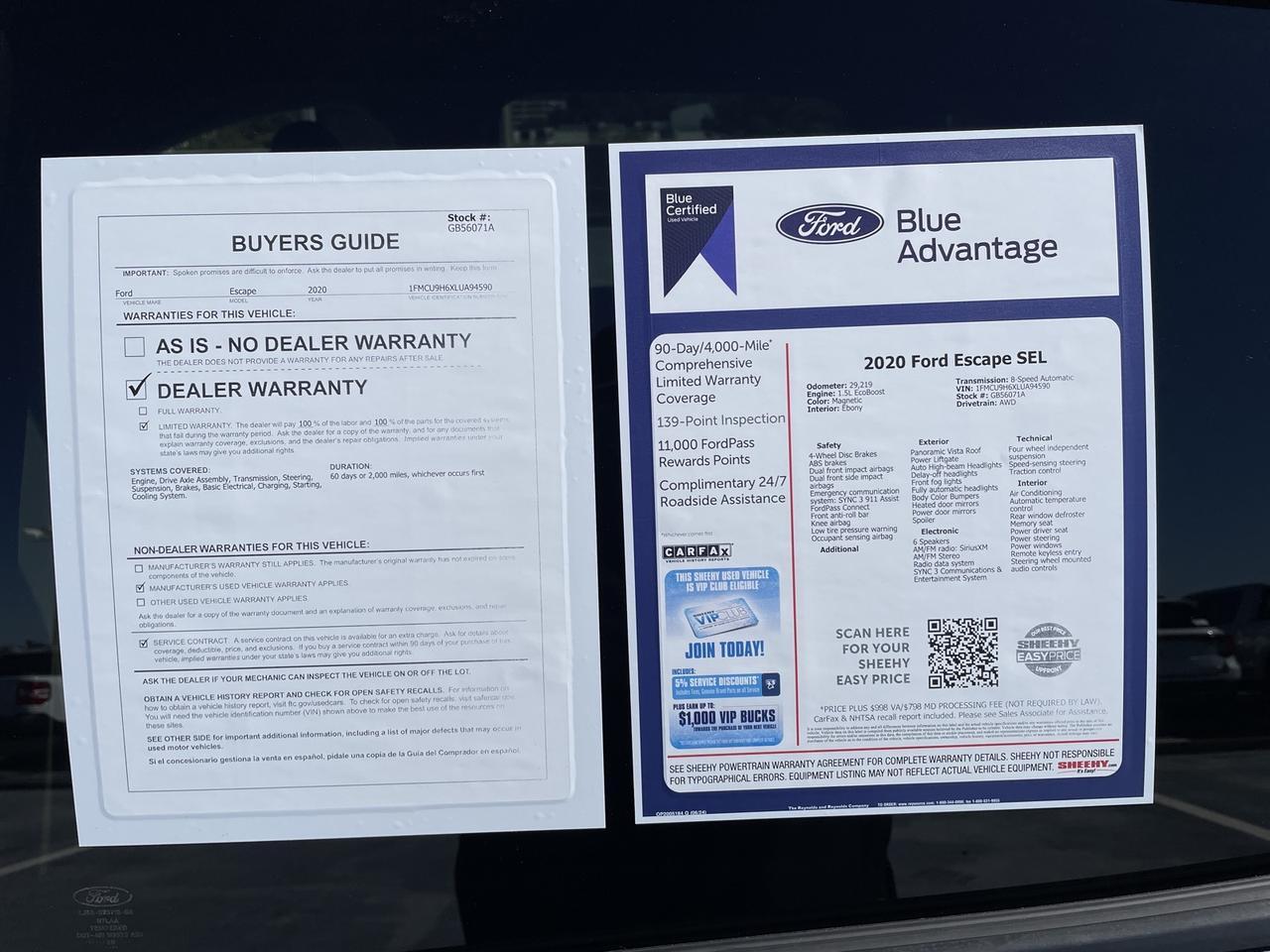 2020 Ford Escape SEL Springfield VA