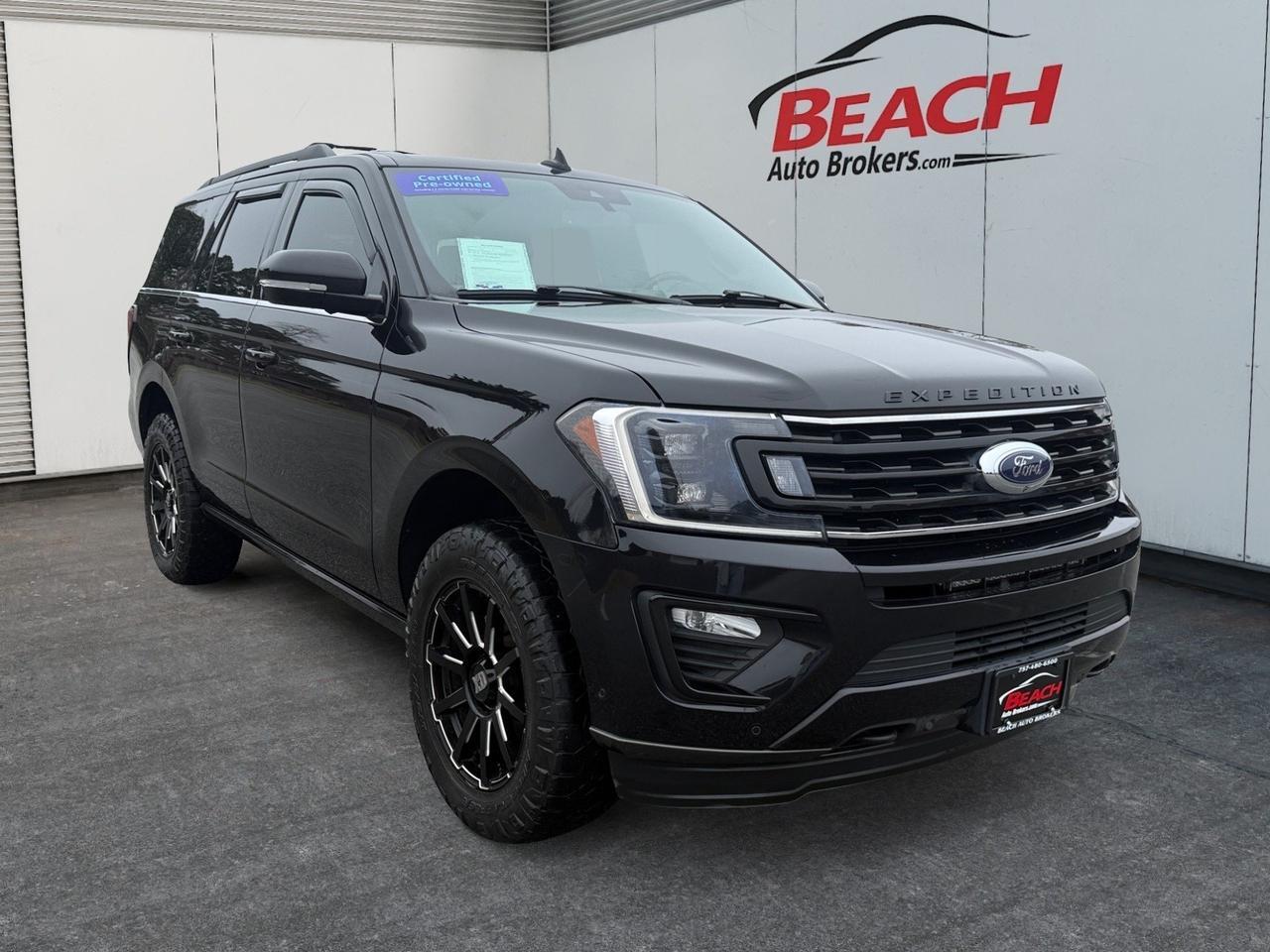 2020 Ford Expedition Limited, HEATED/VENTILATED SEATS, HEATED 2ND ROW, POWERED 2ND/3RD ROW, MOONROOF, UNIVERSAL GARAGE DOOR OPENER, B&O SPEAKERS, POWER LIFTGATE, RUNNING BOARDS, TOW PACKAGE, POWER/HEATED MIRRORS, POWER FOLDING MIRRORS, ONLY 1 OWNER, CLEAN CARFAX, THIS EX