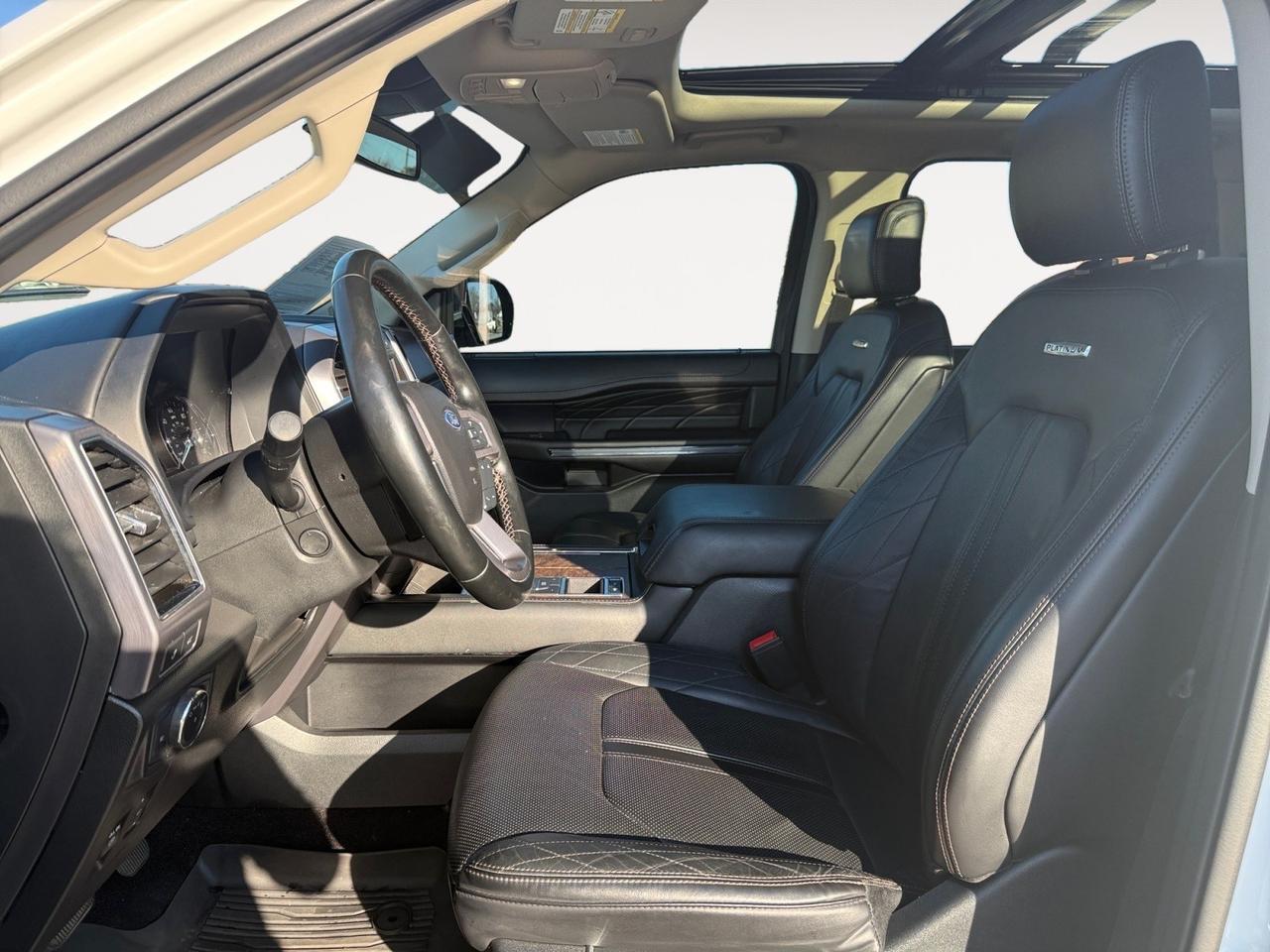 2020 Ford Expedition Max Platinum, HEATED AND VENTILATED SEATS, HEATED REAR SEATS, MOONROOF, UNIVERSAL GARAGE DOOR OPENER, CAPTAINS CHAIRS, 3RD ROW, POWER LIFTGATE, B&O SPEAKERS, POWER RUNNING BOARDS, ROOF RACK, NAVIGATION, TOW PACKAGE, POWER MIRRORS, THIS IS THE PERFECT FAM