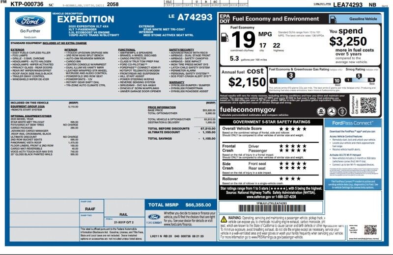 2020 Ford Expedition XLT - SOUTHERN SUV - RUST FREE Whitinsville MA