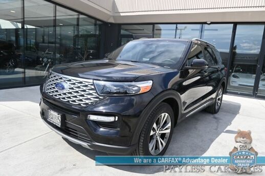 2020 Ford Explorer Platinum / 4X4 / Auto Start / Heated & Cooled Leather Seats / Heated Steering / B&O Speakers / Panoramic Sunroof / 360 Camera / NAV / Adaptive Cruise / Lane Depart & Blind Spot / Apple CarPlay & Android Auto / Tow Pkg Anchorage AK