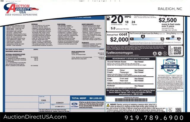 2020 Ford Explorer Platinum Raleigh NC