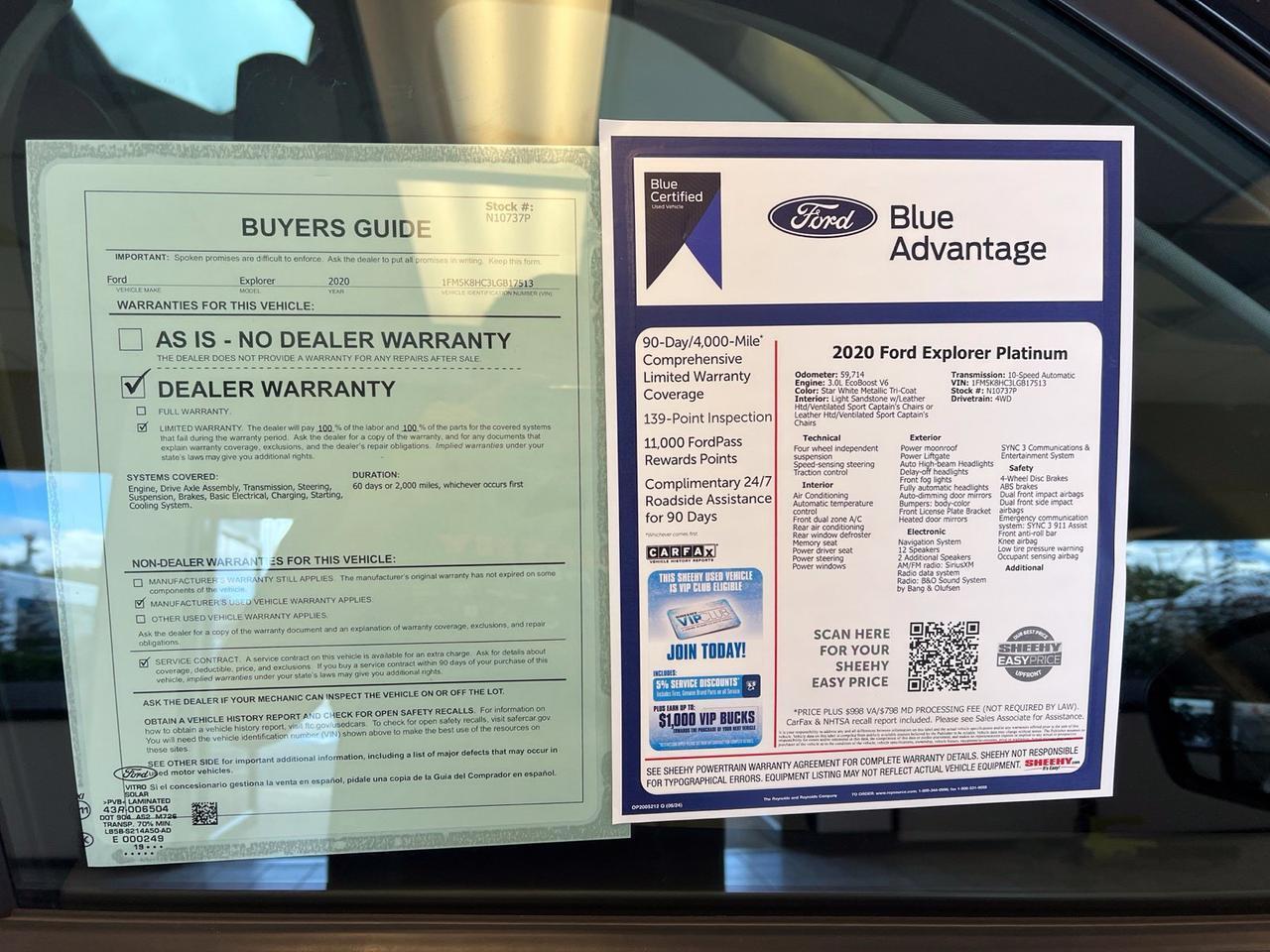 2020 Ford Explorer Platinum Richmond VA