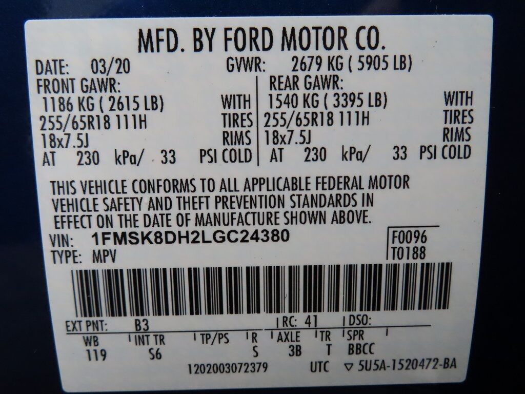2020 Ford Explorer XLT 4WD 6 Passenger Fond du Lac WI