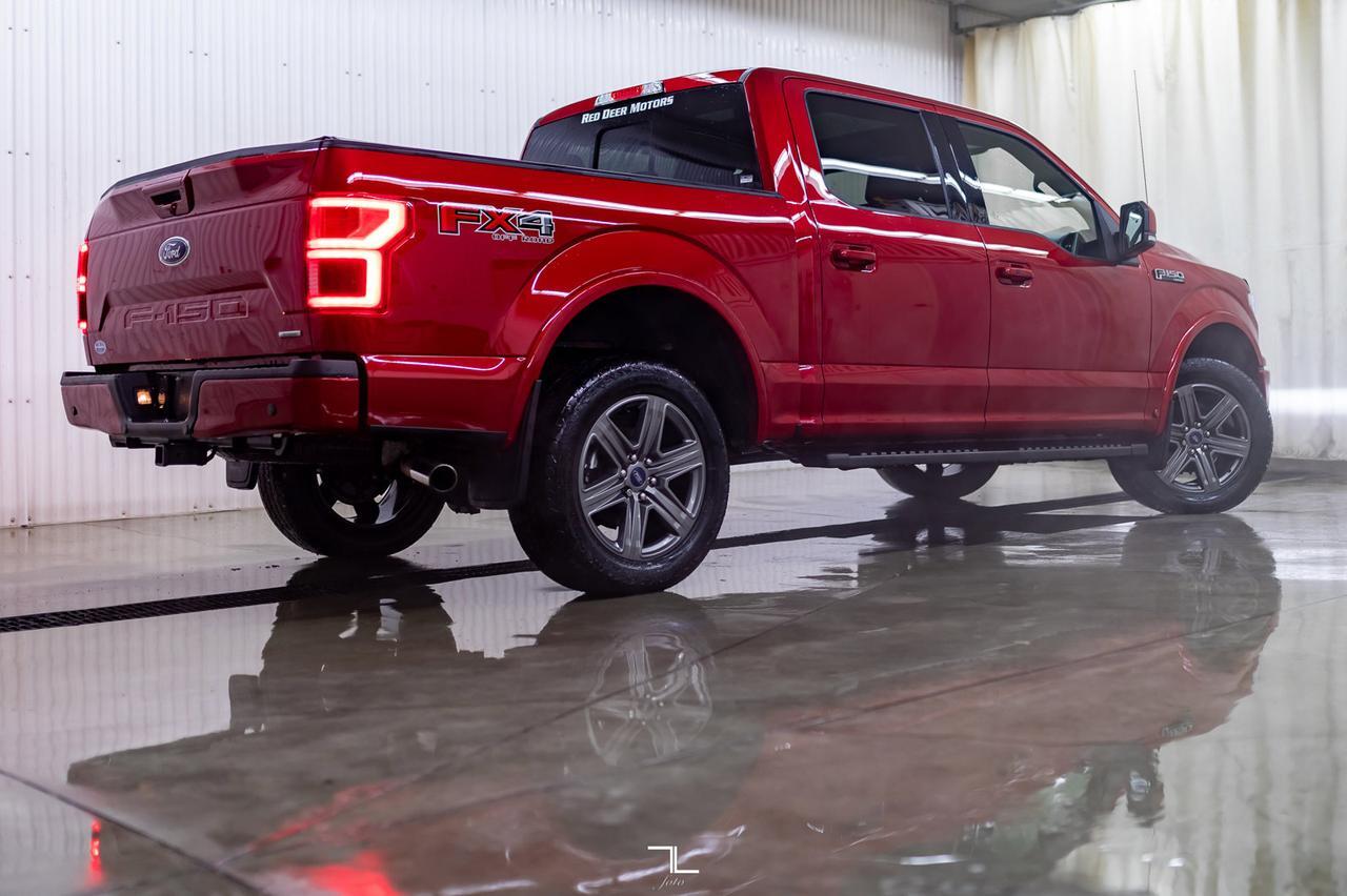 2020 Ford F-150 4x4 Super Crew Lariat FX4 Leather Roof Nav BCam Red Deer AB