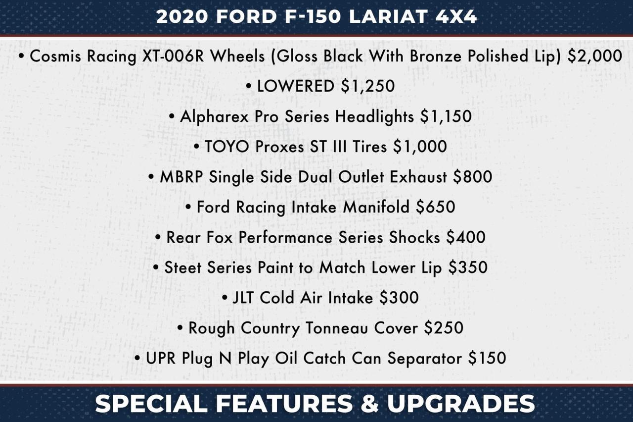 2020 Ford F-150 LARIAT 4X4 / UPGRADES / 5.0L V8 / MBRP EXHAUST! Lincolnton NC