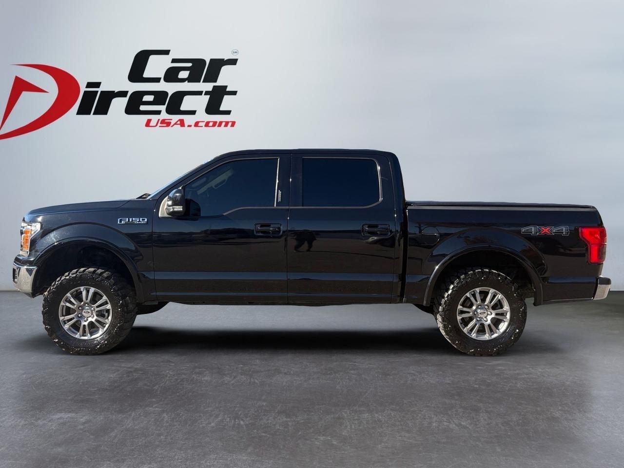 2020 Ford F-150 LARIAT CREW CAB 4X4 5.0L COYOTE V8, TOW PACKAGE, REAR POWER SLIDING WINDOW, FORWARD COLLISION ALERT, BLIND SPOT MONITORING, PUSH BUTTON START, BACKUP CAMERA, PARKING SENSORS, HEATED & VENTILATED SEATS, NAVIGATION, AUTO START/STOP, CLEAN CARFAX, DRIVE