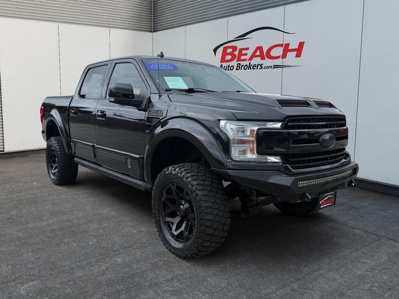 2020 Ford F-150 LARIAT WITH BLACK OPS PKG, HEATED/VENTILATED SEATS, HEATED REAR SEATS, APPLE CARPLAY/ANDROID AUTO, BACKUP CAMERA, POWER SLIDING REAR WINDOW, B&O SPEAKERS, MOONROOF, POWER RUNNING BOARDS, TONNEAU COVER, POWER MIRRORS, ONLY 1 OWNER, CLEAN CARFAX!