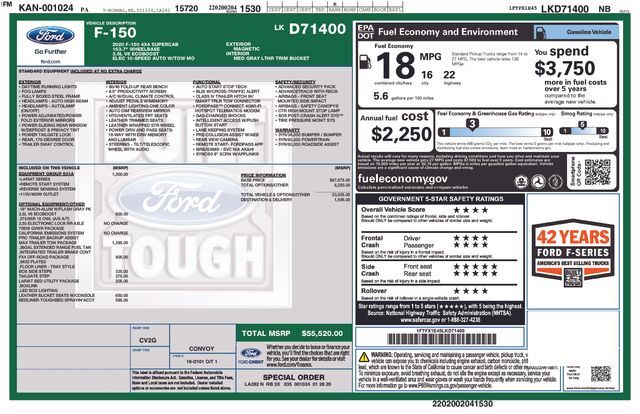 2020 Ford F-150 Lariat Raleigh NC