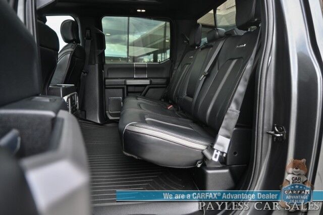 2020 Ford F-150 Platinum / 4X4 / Crew Cab / Auto Start / FX4 Off Road & Technology Pkg / Heated & Cooled Massaging Leather Seats / NAV / Panoramic Sunroof / B&O Speakers / Power Running Boards / Tonneau Cover / Tow Pkg / Only 59k Miles Anchorage AK