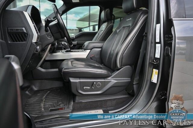 2020 Ford F-150 Platinum / 4X4 / Crew Cab / Auto Start / FX4 Off Road & Technology Pkg / Heated & Cooled Massaging Leather Seats / NAV / Panoramic Sunroof / B&O Speakers / Power Running Boards / Tonneau Cover / Tow Pkg / Only 59k Miles Anchorage AK