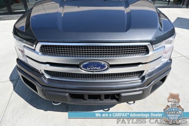 2020 Ford F-150 Platinum / 4X4 / Crew Cab / Auto Start / FX4 Off Road & Technology Pkg / Heated & Cooled Massaging Leather Seats / NAV / Panoramic Sunroof / B&O Speakers / Power Running Boards / Tonneau Cover / Tow Pkg / Only 59k Miles Anchorage AK