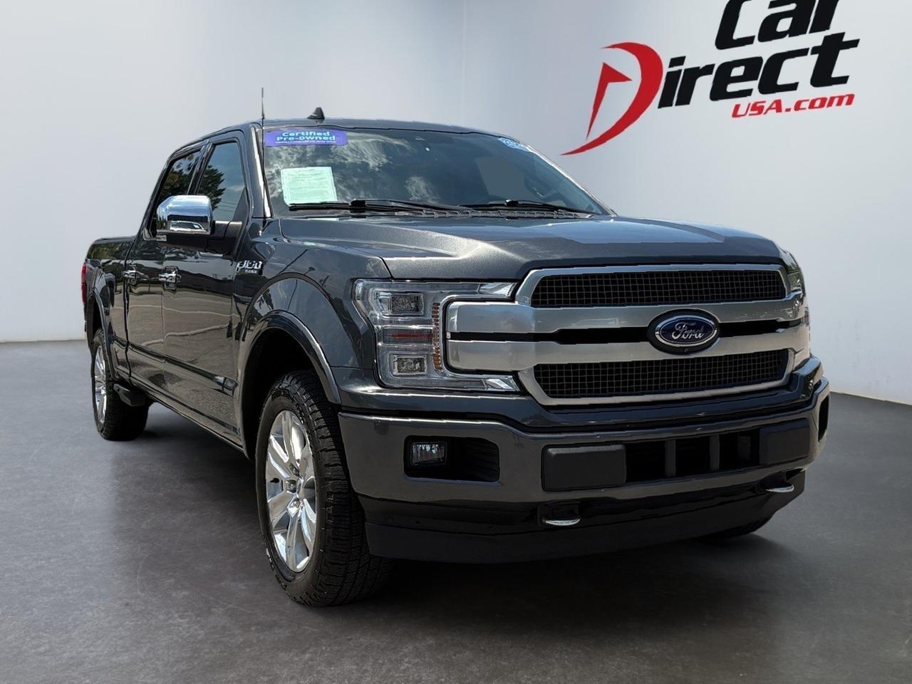 2020 Ford F-150 Platinum, POWER RUNNING BOARDS, POWER TAILGATE RELEASE, 360 BACKUP CAMERA, PANORAMIC MOONROOF, HEATED & COOLING MASSAGING SEATS, BLIND SPOT ALERT, FORWARD COLLISION ALERT, AUTO START/STOP, SOFT TONNEAU COVER, LOW MILES, PLATINUM RIDE!