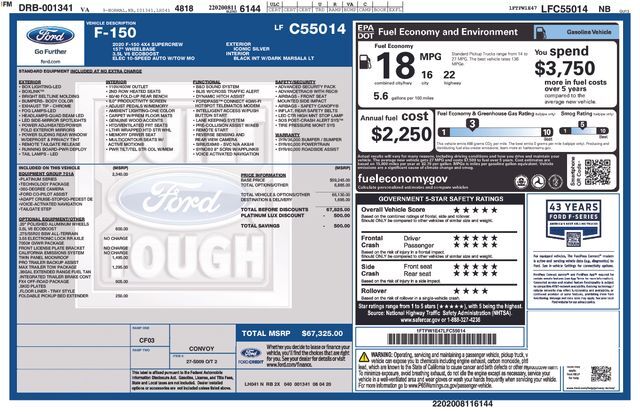2020 Ford F-150 Platinum Raleigh NC