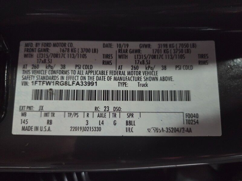 2020 Ford F-150 Raptor 3.5L V6 Ecoboost Arlington TX