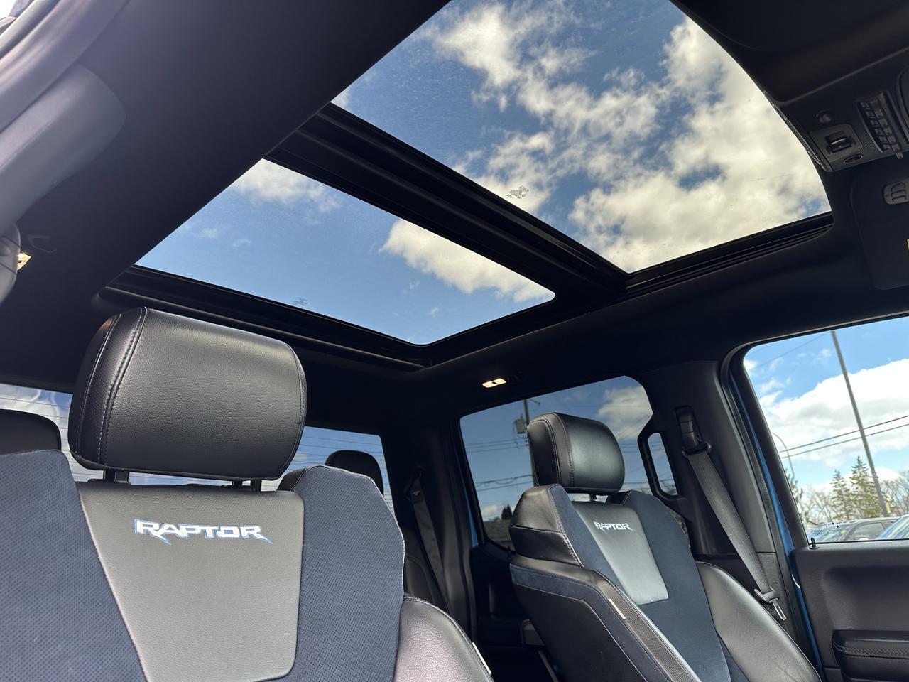 2020 Ford F-150 Raptor 4WD | V6 EcoBoost HO | 802A Pkg | Blue Interior Pkg | Moon Roof | 360 Camera | B&O Audio Redwater AB