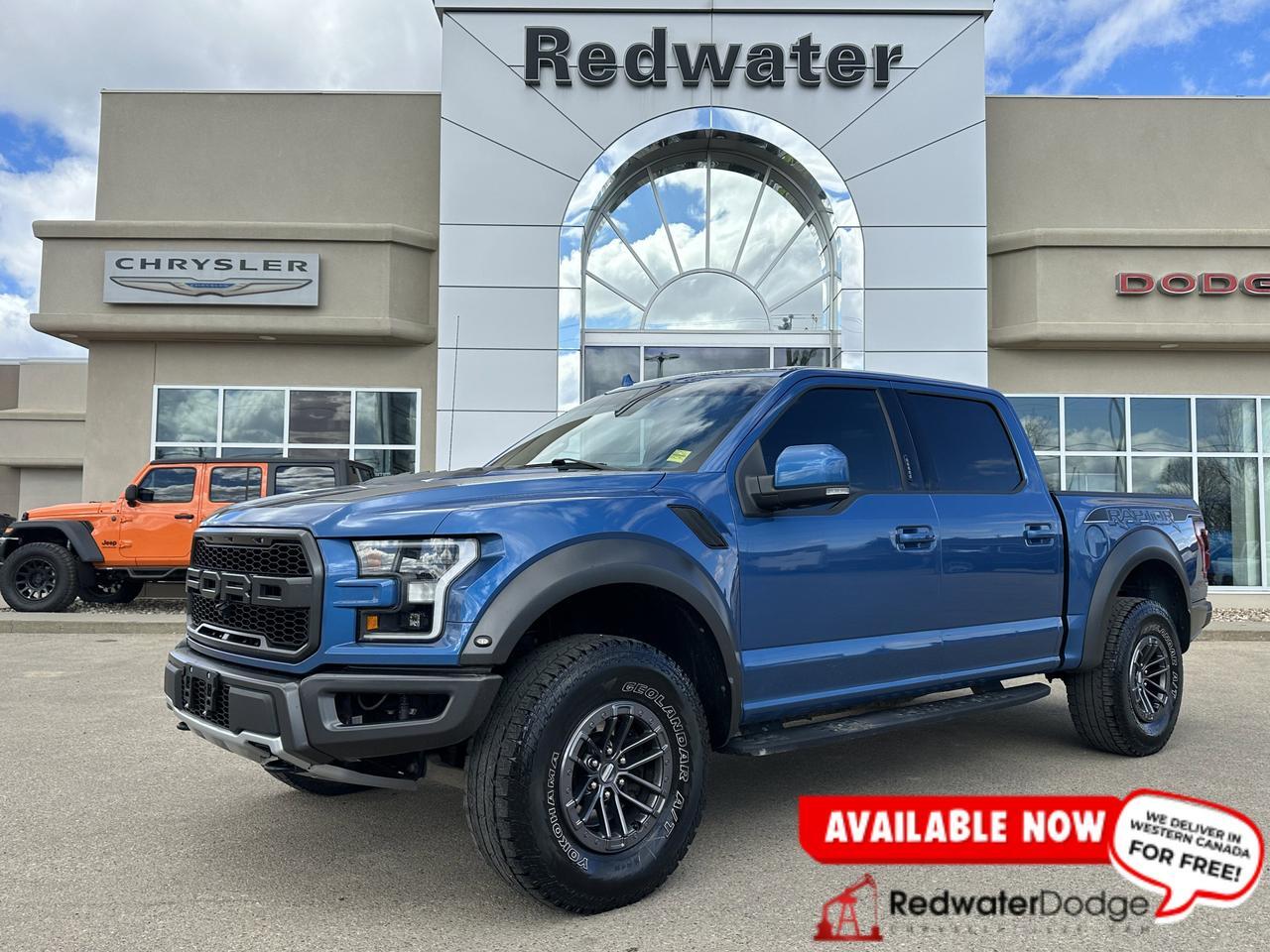 2020 Ford F-150 Raptor 4WD | V6 EcoBoost HO | 802A Pkg | Blue Interior Pkg | Moon Roof | 360 Camera | B&O Audio
