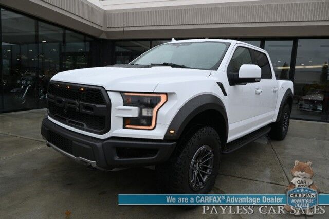 2020 Ford F-150 Raptor / 4X4 / Crew Cab / Auto Start / Heated & Cooled Leather Seats / Heated Steering Wheel / Sunroof / NAV / B&O Speakers / Adaptive Cruise / Blind Spot / Apple CarPlay & Android Auto / Bed Liner / Tow Pkg