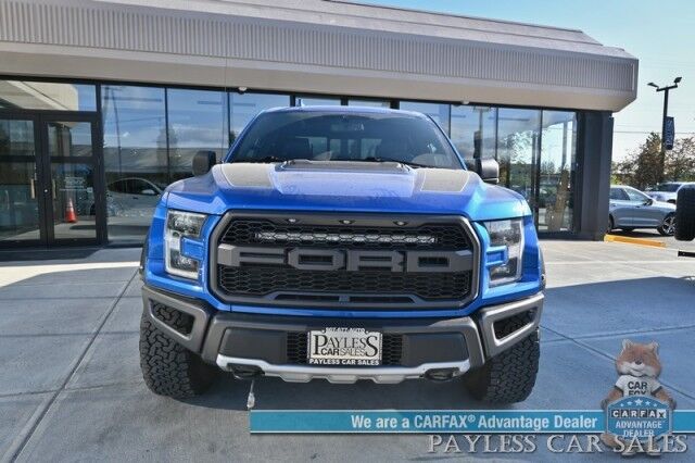 2020 Ford F-150 Raptor / 4X4 / Super Crew / AutoStart / Power Heated Leather Seats / Panoramic Sunroof / Apple CarPlay & Android Auto / Backup Camera / Lane Departure & Blind Spot Alert / Bed Liner / Block Heater / Tow Pkg / 1-Owner