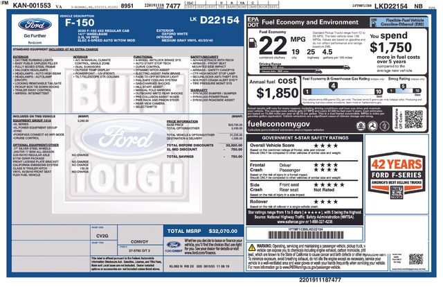 2020 Ford F-150 XL Raleigh NC