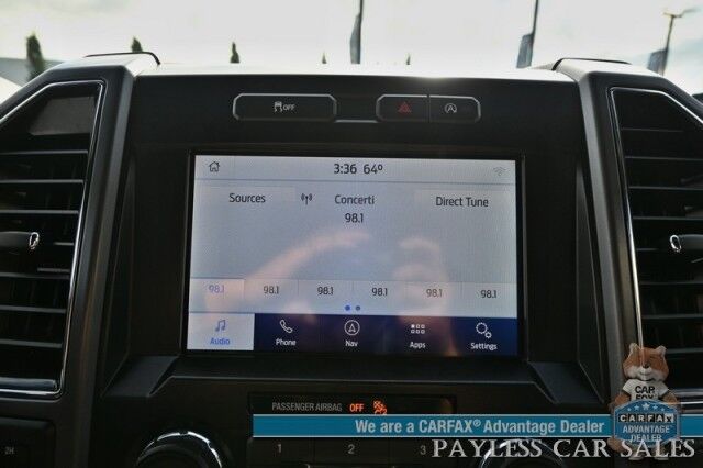 2020 Ford F-150 XLT / 4X4 / Sports Appearance Pkg / Crew Cab / Auto Start / Power & Heated Cloth Seats / Navigation / Apple CarPlay & Android Auto / Running Boards / Block Heater / Bed Liner / Tow Pkg / 1-Owner Anchorage AK