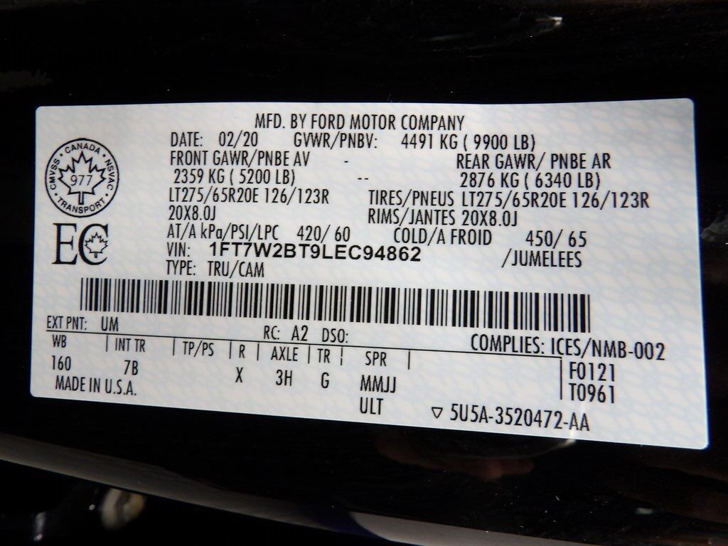 2020 Ford F-250 Super Duty 4x4 Crew Cab Platinum Fond du Lac WI