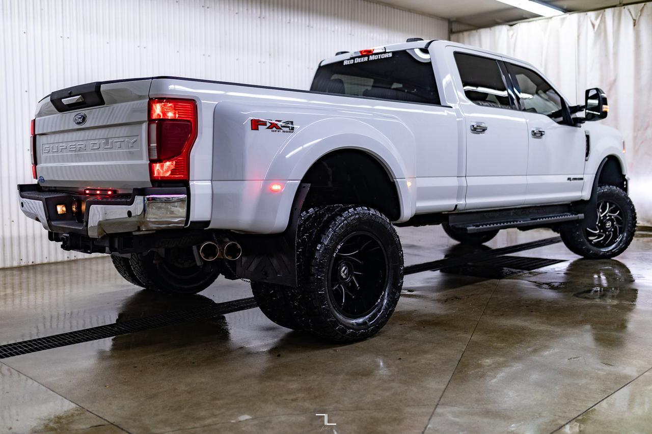 2020 Ford F-350 4x4 Crew Cab XLT FX4 Dually Diesel Leather 6" Lift Red Deer AB