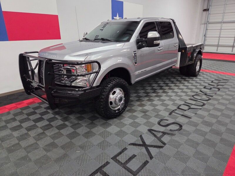 2020 Ford F-350 Lariat 4WD Flatbed Dually 6.7L Diesel GPS Camera New Tires FREE WARRANTY Arlington TX