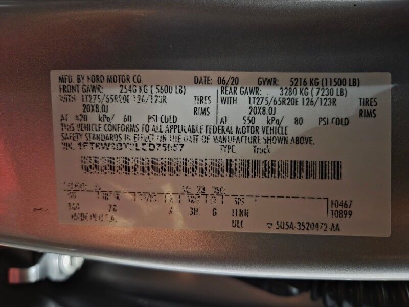 2020 Ford F-350 Platinum 4WD 6.7L Diesel GPS Camera Sunroof 20in Wheels 35in TiresFREE WARRANTY Arlington TX