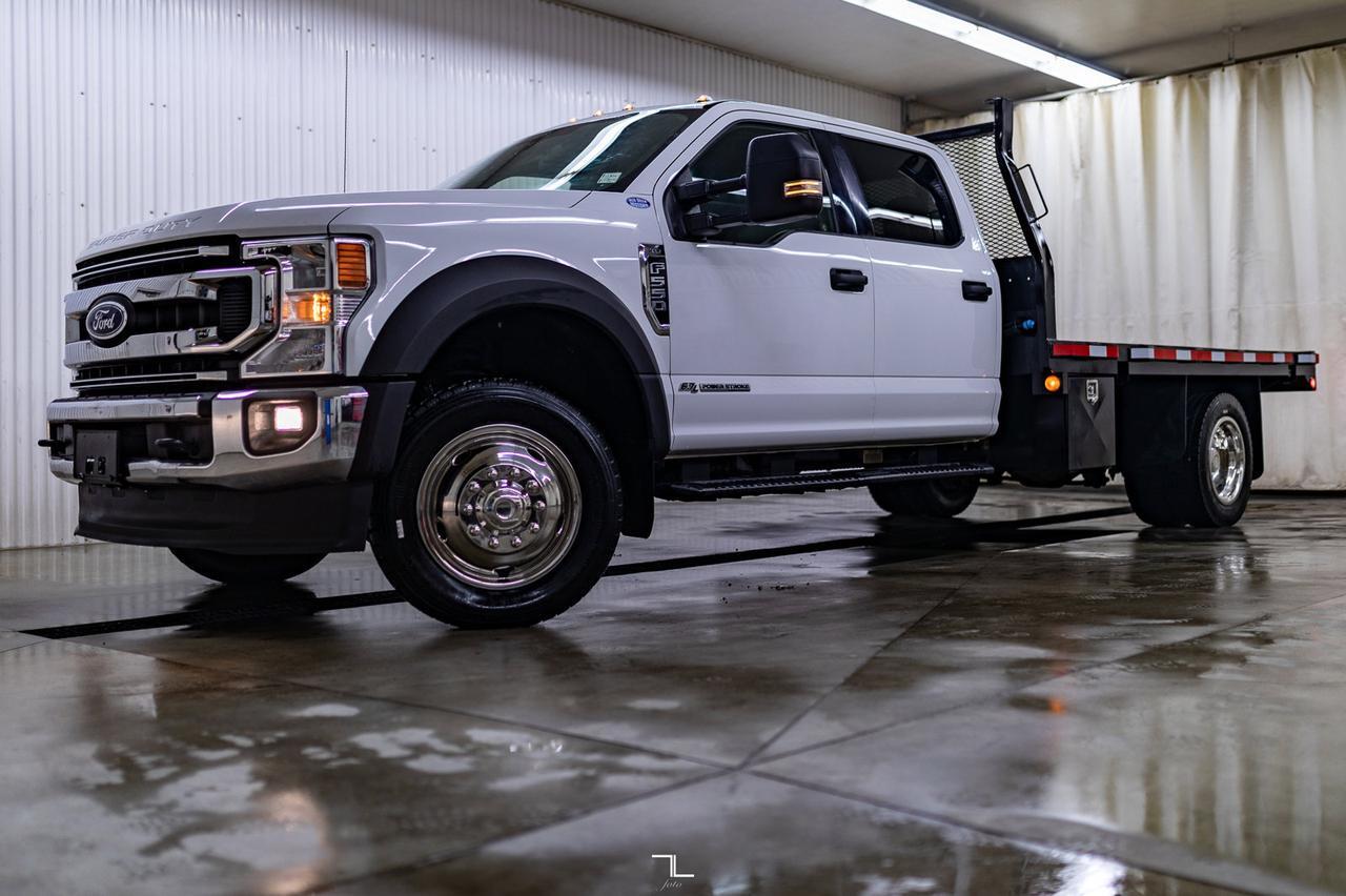 2020 Ford F-550 4x4 Crew Cab XLT Deck Diesel 5th Wheel Hitch Red Deer AB