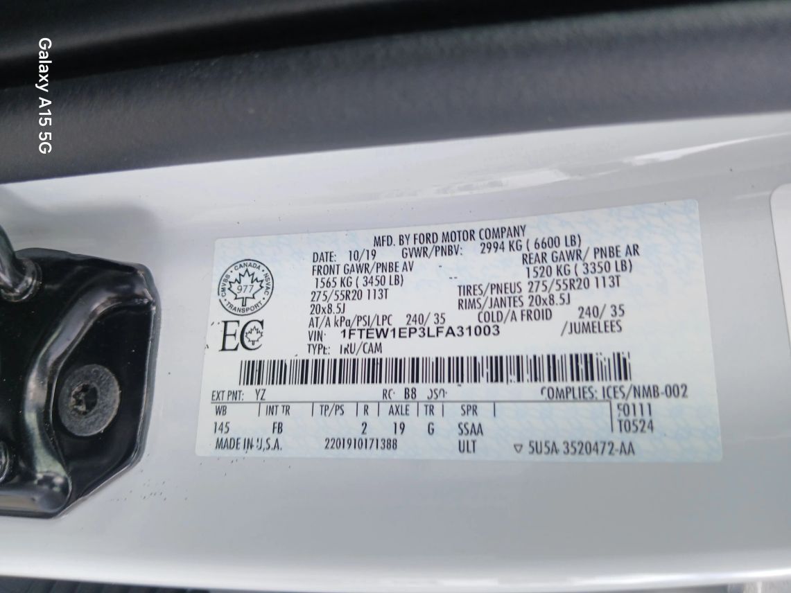 2020 Ford F150 SuperCrew Cab XLT Pickup 4D 5 1/2 ft Maitland FL