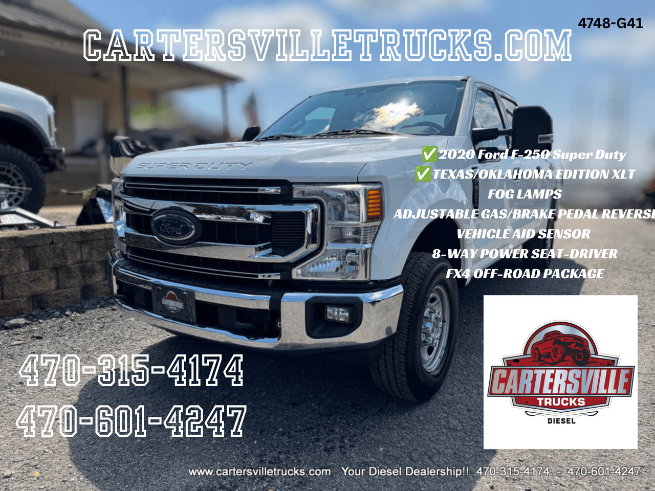 2020 Ford F250sd XLT FX4 -7.3L - VALUE PKG