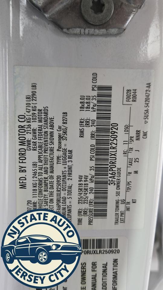 2020 Ford Fusion Hybrid Titanium Jersey City NJ