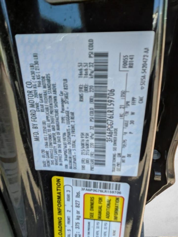 2020 Ford Fusion S Roseville CA