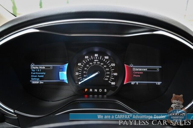 2020 Ford Fusion SE / AWD / 2.0L Ecoboost / Power & Heated Cloth Seats / Blind Spot & Lane Departure Alert / Apple CarPlay & Android Auto / Back Up Camera / Push Button Start / Alloy Wheels / 29 MPG / 1-Owner Anchorage AK