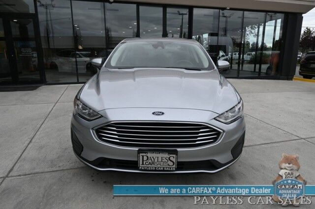 2020 Ford Fusion SE / AWD / 2.0L Ecoboost / Power & Heated Cloth Seats / Blind Spot & Lane Departure Alert / Apple CarPlay & Android Auto / Back Up Camera / Push Button Start / Alloy Wheels / 29 MPG / 1-Owner Anchorage AK