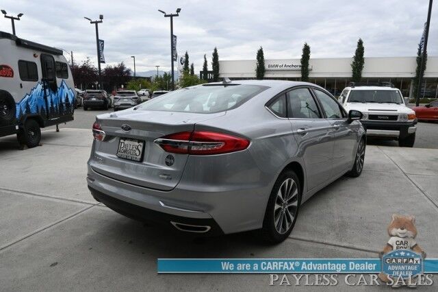 2020 Ford Fusion SE / AWD / 2.0L Ecoboost / Power & Heated Cloth Seats / Blind Spot & Lane Departure Alert / Apple CarPlay & Android Auto / Back Up Camera / Push Button Start / Alloy Wheels / 29 MPG / 1-Owner Anchorage AK